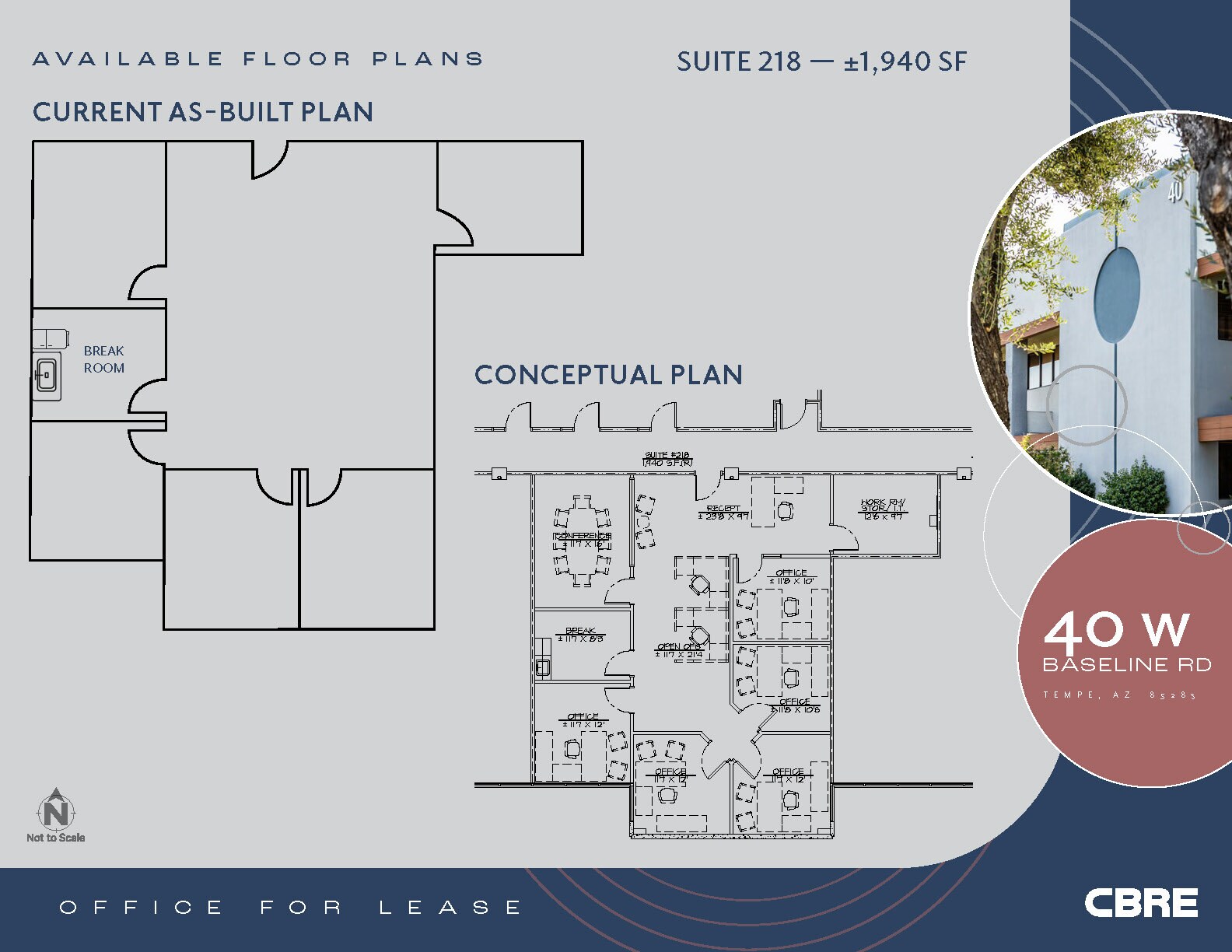 40 W Baseline Rd, Tempe, AZ for lease Floor Plan- Image 1 of 6
