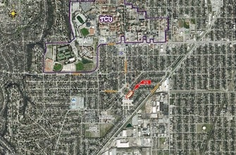 3505-3527 Bluebonnet Cir, Fort Worth, TX - Aerial  map view