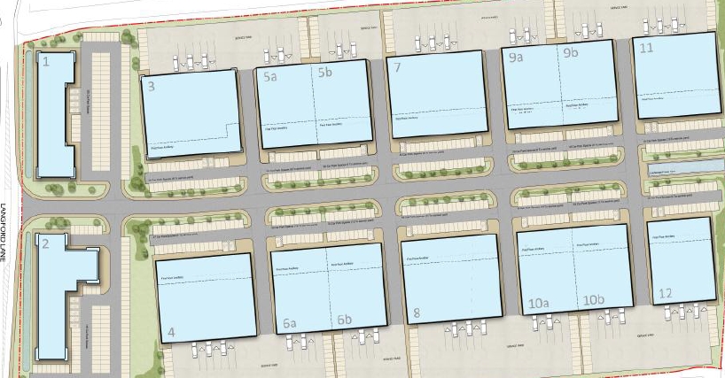 Langford Ln, Kidlington à louer - Plan de site - Image 2 de 3