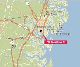 700 Gloucester St, Brunswick, GA - AERIAL  map view