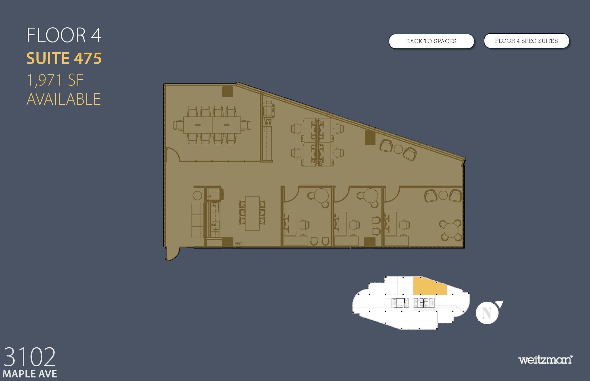 3102 Maple Ave, Dallas, TX à louer Plan d’étage- Image 1 de 1