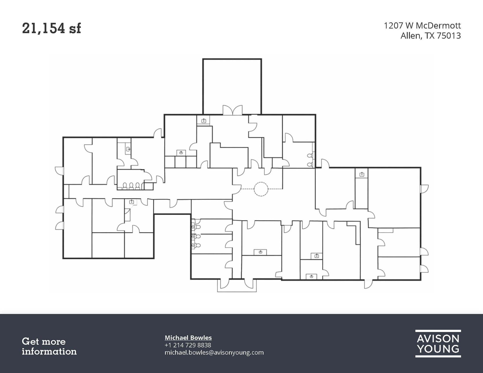 1207 W McDermott Dr, Allen, TX for lease Floor Plan- Image 1 of 2