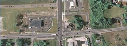 Telegraph Rd, Brownstown, MI - Aérien  Vue de la carte