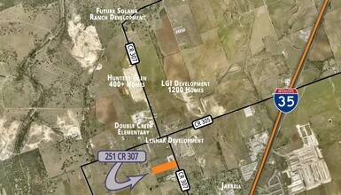 251 County Road 307, Jarrell, TX - Aérien Vue de la carte - Image1