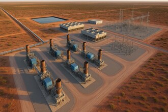 Highway 17, Pecos, TX - AÉRIEN  Vue de la carte