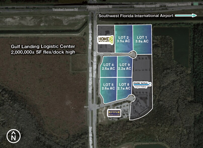 SEC Treeline Ave & Terminal Access Rd, Fort Myers, FL à vendre - Photo du bâtiment - Image 3 de 3