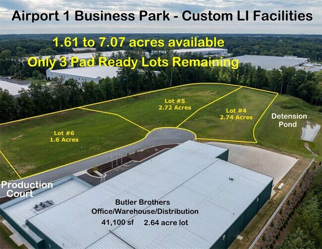 Plus de détails pour 8015 Thorndike Rd, Greensboro, NC - Terrain à vendre