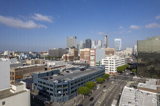 210 E Olympic Blvd, Los Angeles, CA - AÉRIEN  Vue de la carte