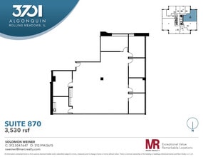 3701 Algonquin Rd, Rolling Meadows, IL à louer Plan d’étage- Image 1 de 7
