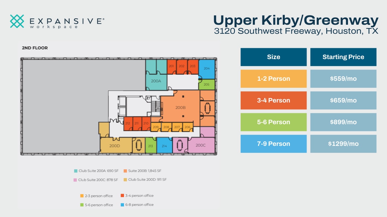 3120 Southwest Fwy, Houston, TX à louer Plan d’étage- Image 1 de 5