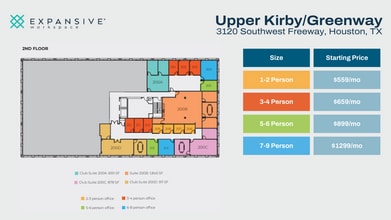 3120 Southwest Fwy, Houston, TX à louer Plan d’étage- Image 1 de 5