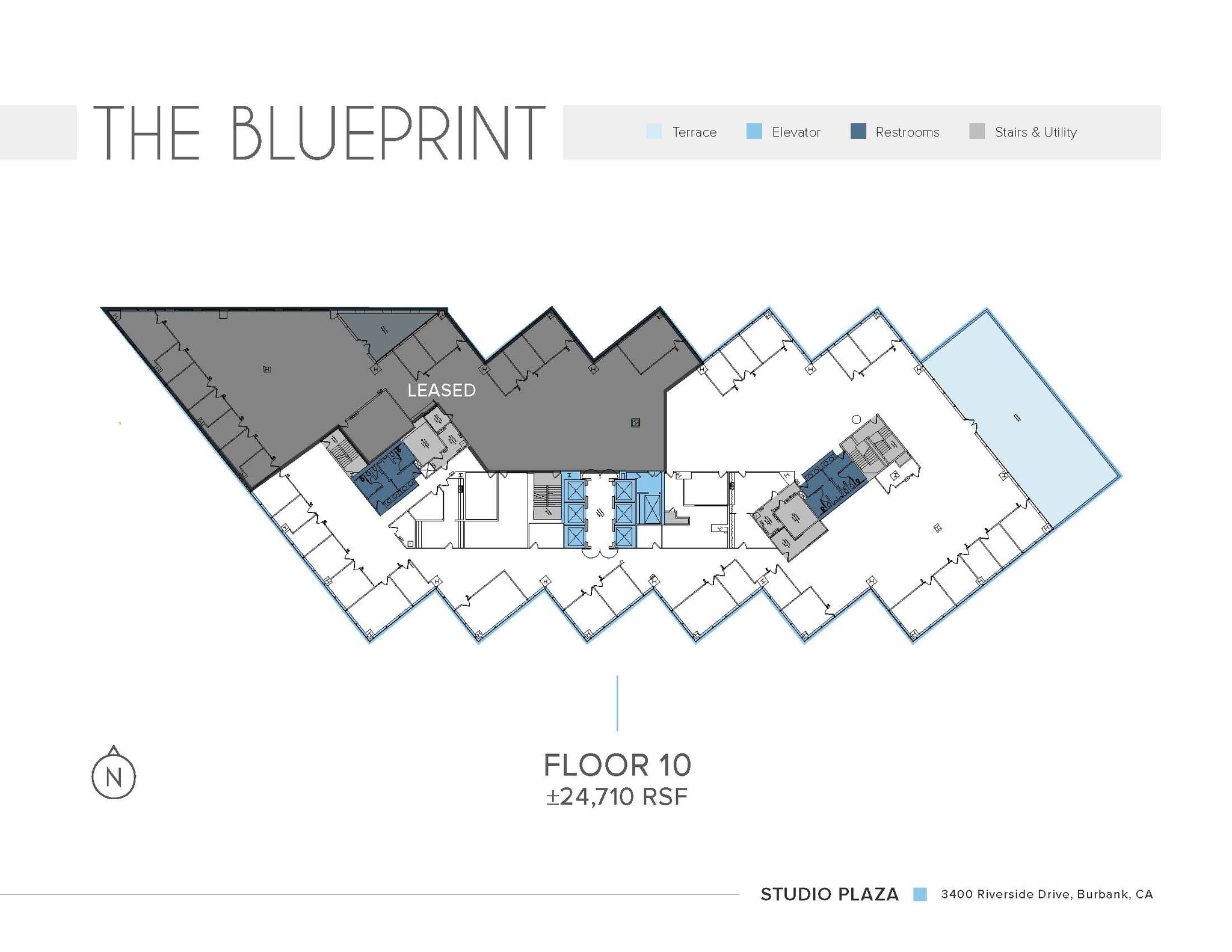 3400 W Riverside Dr, Burbank, CA à louer Plan d’étage- Image 1 de 1