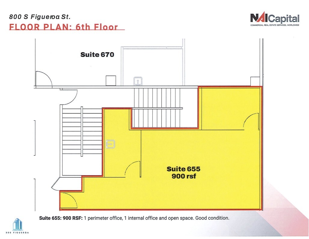 800 S Figueroa St, Los Angeles, CA à louer Plan d  tage- Image 1 de 1