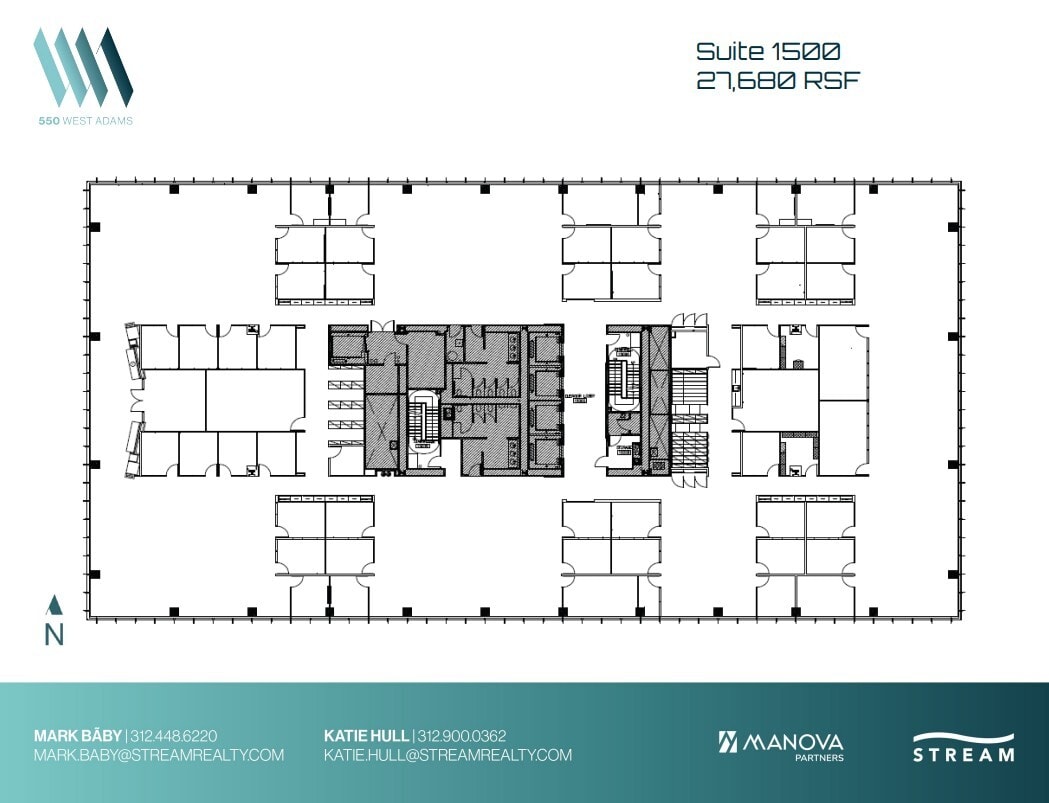 550 W Adams St, Chicago, IL for lease Floor Plan- Image 1 of 2