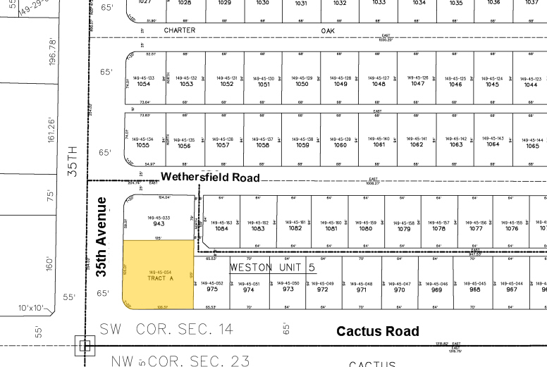 3440 W Cactus Rd, Phoenix, AZ for lease - Plat Map - Image 2 of 42