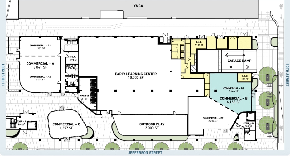 1010 W Jefferson St, Boise, ID 83702 - Unité B1 - - Plan d’étage - Image 1 of 2