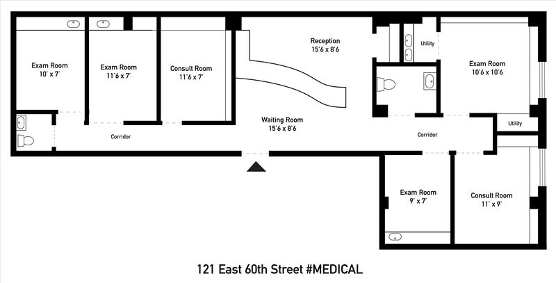 121 E 60th St, New York, NY 10022 - Unité 1D - - Plan d’étage - Image 1 of 5