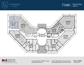 7108-7121 Fairway Dr, Palm Beach Gardens, FL à louer Plan d’étage- Image 2 de 2