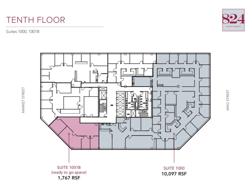 824 N Market St, Wilmington, DE for lease Floor Plan- Image 1 of 1