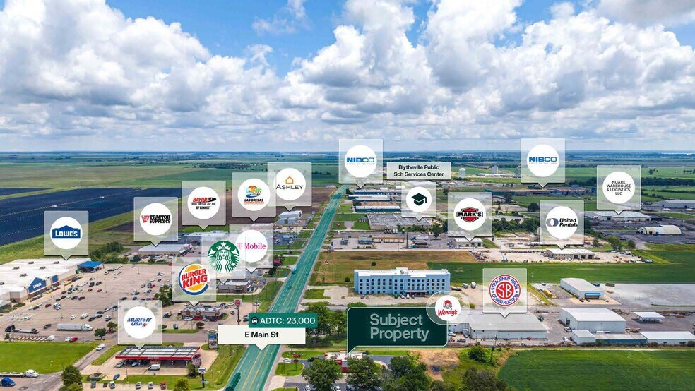 3779 E Main St, Blytheville, AR à vendre - Photo du bâtiment - Image 2 de 2