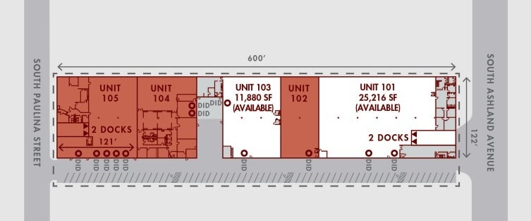 1540 S Ashland Ave, Chicago, IL for lease Floor Plan- Image 1 of 1