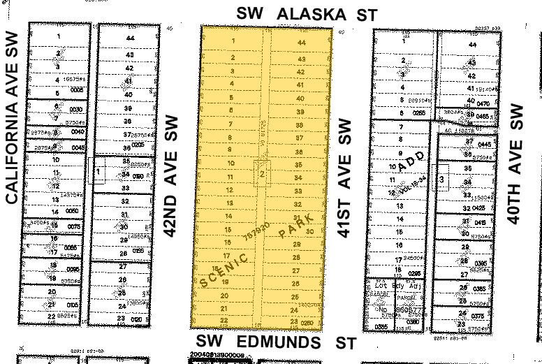 4700-4754 42nd Ave SW, Seattle, WA à louer - Plan cadastral - Image 2 de 11