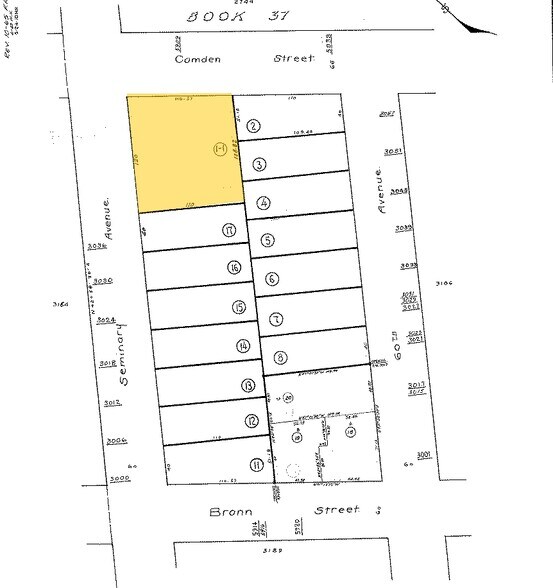 5909 Camden St, Oakland, CA à vendre - Plan cadastral - Image 3 de 75