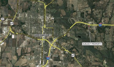 1909 Interstate Highway 30, Greenville, TX - aerial  map view