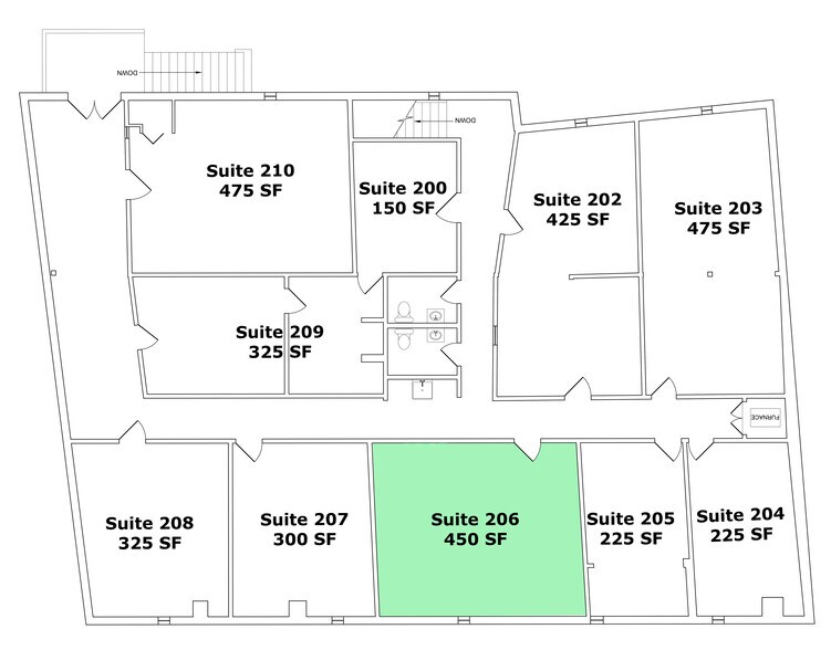 3804-3810 Central Ave SE, Albuquerque, NM à louer - Plan d’étage - Image 3 de 5