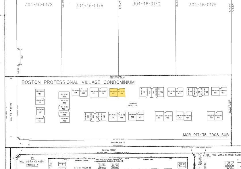 1704 E Boston St, Gilbert, AZ for sale - Plat Map - Image 2 of 3