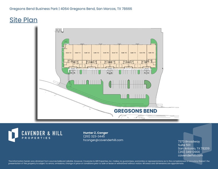 4064 Gregsons Bend, San Marcos, TX for lease - Site Plan - Image 3 of 7