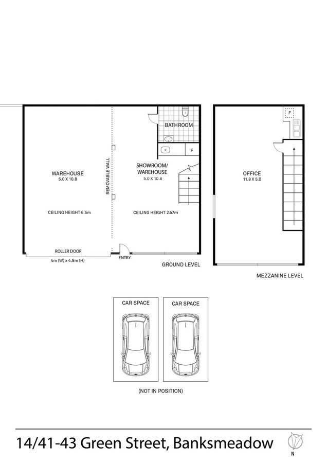 41-43 Green St, Banksmeadow, NSW 2019 - Unité 14 -  - Plan d’étage - Image 1 of 4