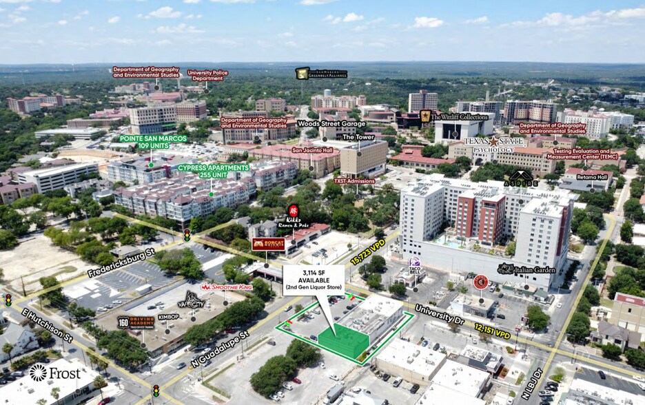 350 N Guadalupe St, San Marcos, TX à louer - Photo du bâtiment - Image 3 de 8