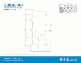 4141 Parklake Ave, Raleigh, NC à louer Plan d’étage- Image 1 de 1