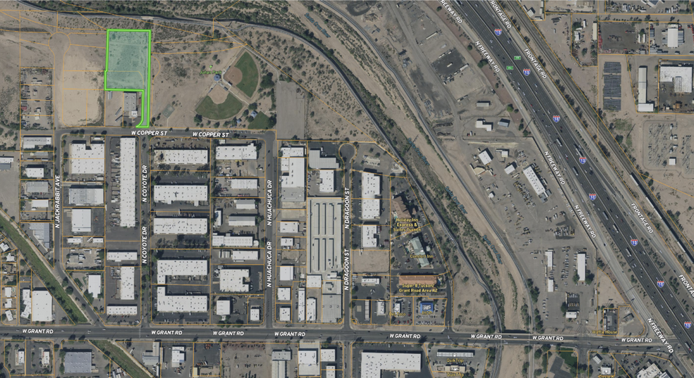 NW  N. Coyote Dr and W. Copper St, Tucson, AZ for sale - Aerial - Image 2 of 3