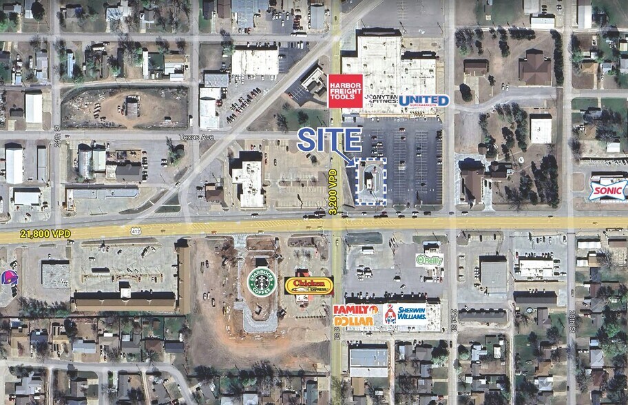 2132 Oklahoma Ave, Woodward, OK à vendre - Aérien - Image 1 de 1