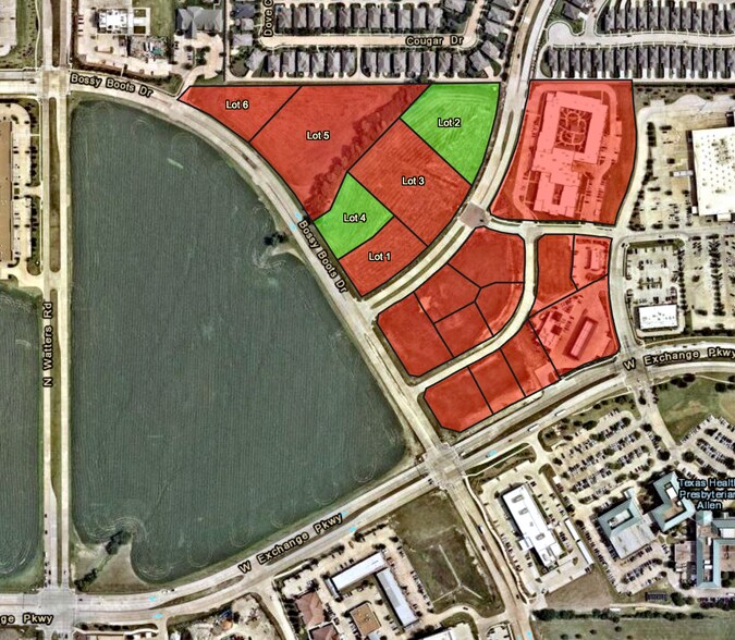 W Exchange Pkwy & Bossy Boots Dr, Allen, TX for sale - Aerial - Image 2 of 6