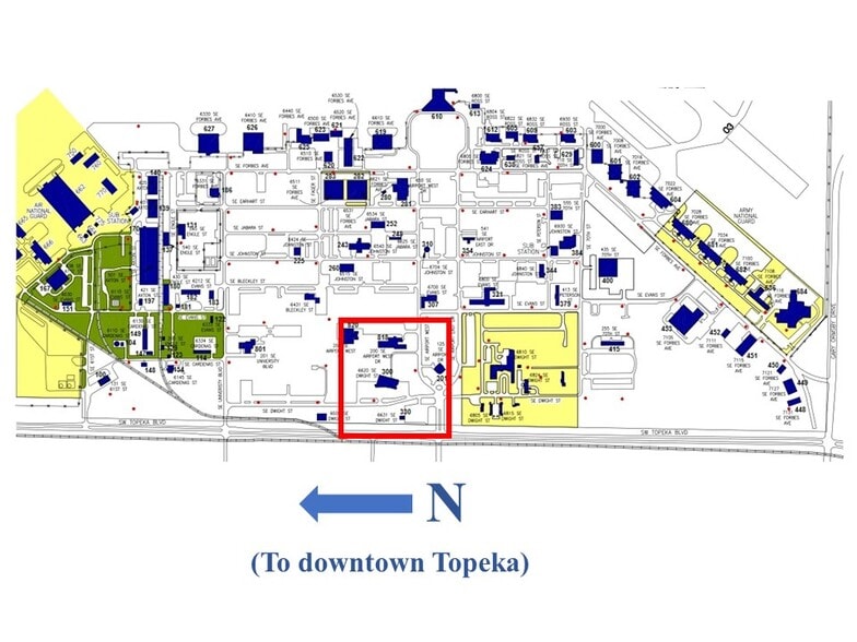 6510 SE Forbes Ave, Topeka, KS for lease - Aerial - Image 2 of 3