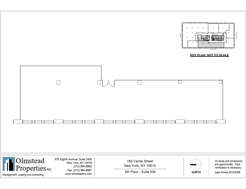 180 Varick St, New York, NY à louer Plan d’étage- Image 1 de 1