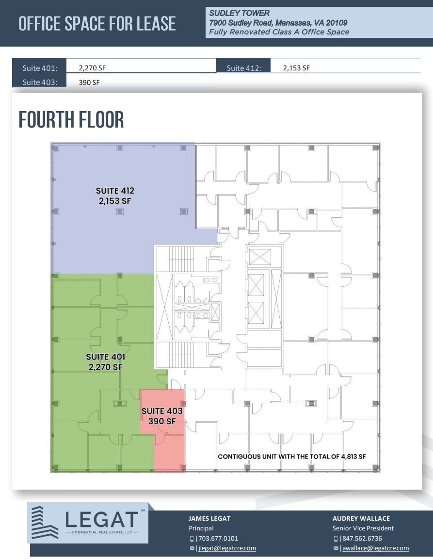 7900 Sudley Rd, Manassas, VA à louer Plan d’étage- Image 1 de 1