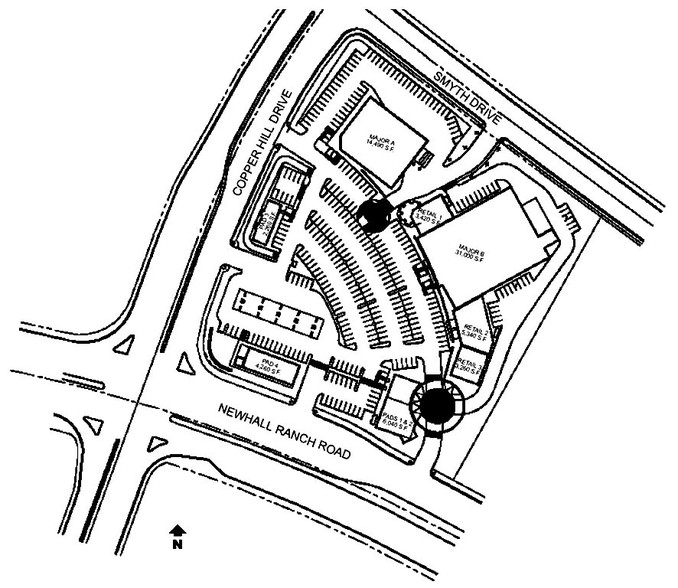 28100-28188 Newhall Ranch Rd, Valencia, CA à louer - Plan de site - Image 3 de 3