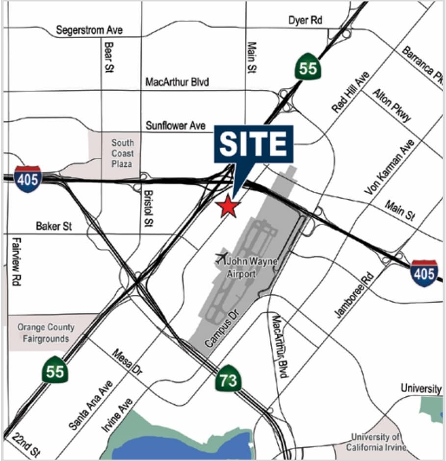 3187 Red Hill Ave, Costa Mesa, CA à louer Carte- Image 1 de 2