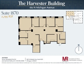 180 N Michigan Ave, Chicago, IL à louer Plan d’étage- Image 1 de 6