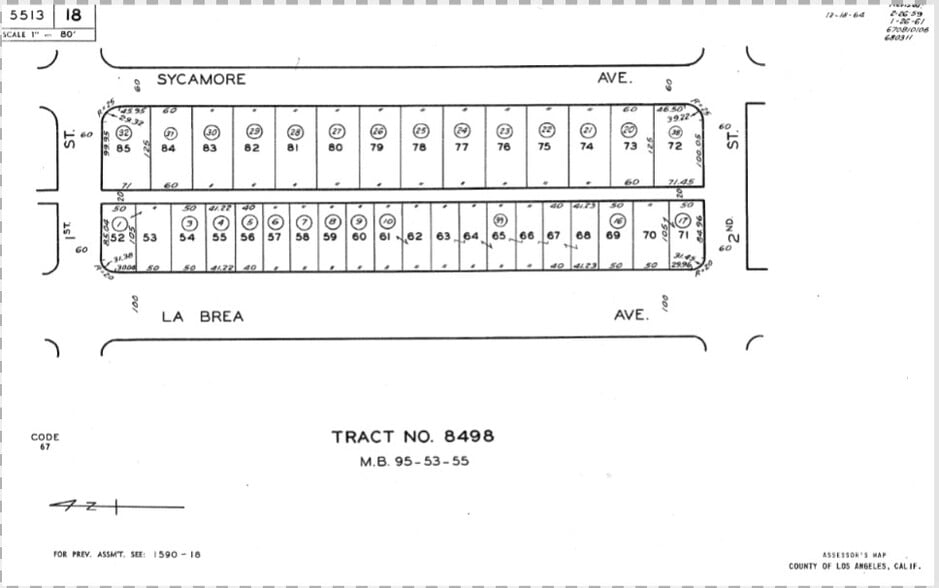 138-144 S La Brea Ave, Los Angeles, CA à louer - Plan cadastral - Image 3 de 3