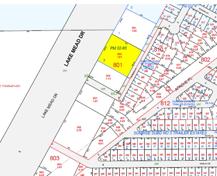 1110 E Lake Mead Dr, Henderson, NV for sale - Plat Map - Image 3 of 3