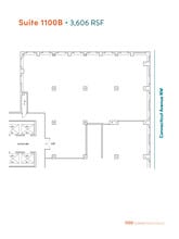 1100 Connecticut Ave NW, Washington, DC à louer Plan d’étage- Image 1 de 3