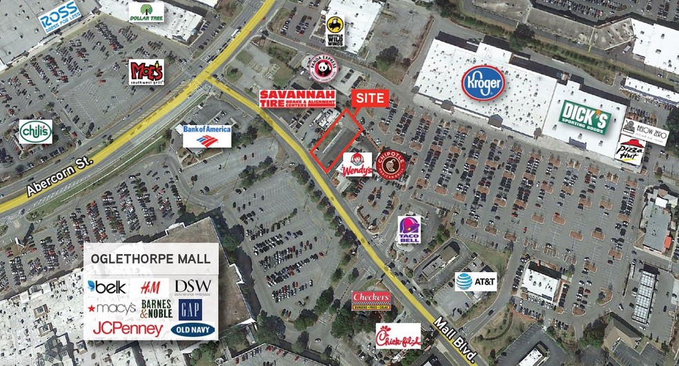 110 Mall Blvd, Savannah, GA for lease - Aerial - Image 3 of 6