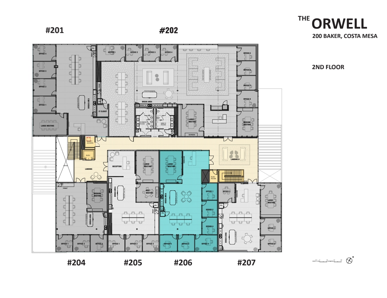200 E Baker St, Costa Mesa, CA for lease Floor Plan- Image 1 of 1
