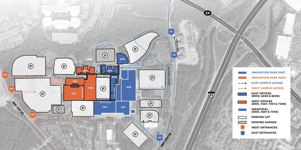 7201 IBM Dr, Charlotte, NC à louer - Plan de site - Image 2 de 18