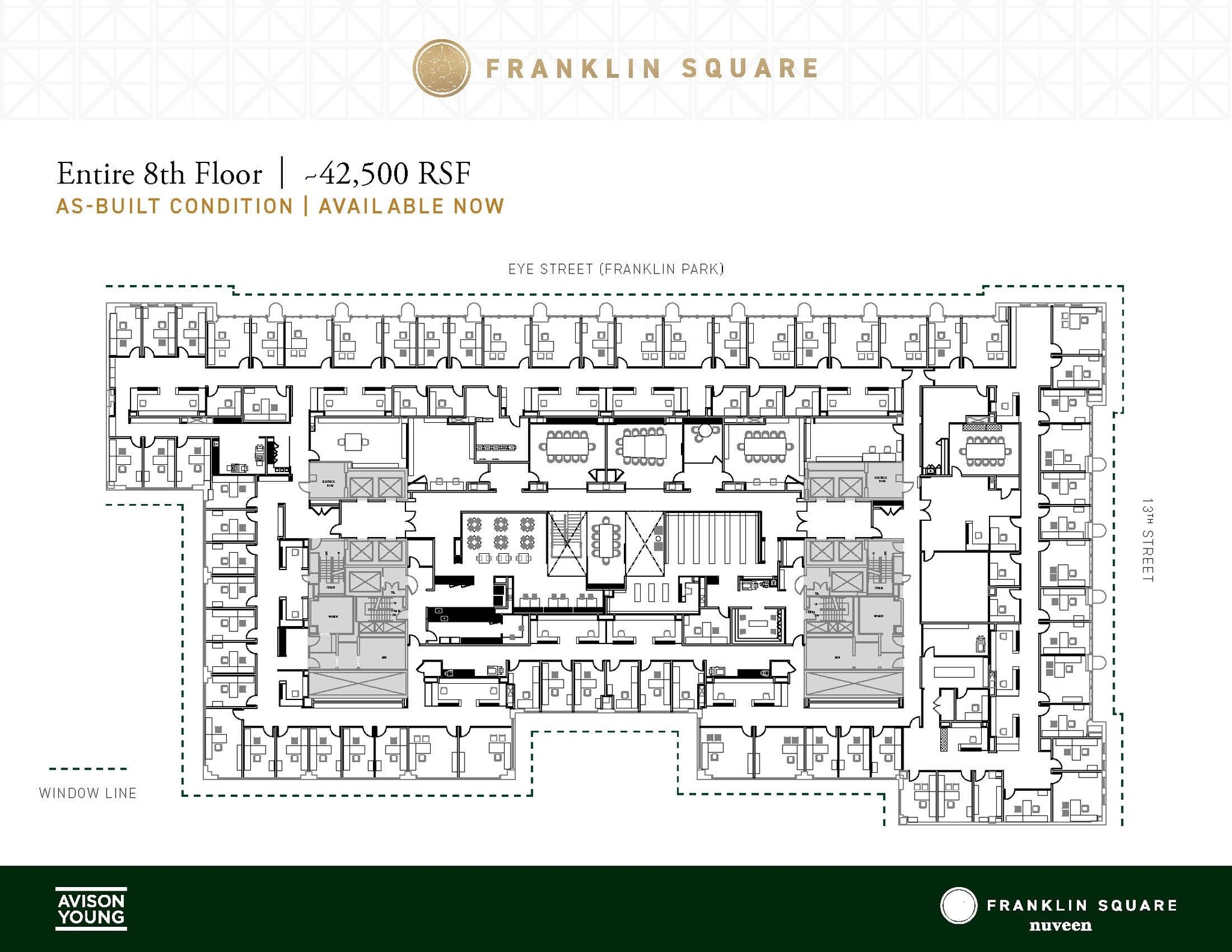 1300 I St NW, Washington, DC à louer Plan d’étage- Image 1 de 2
